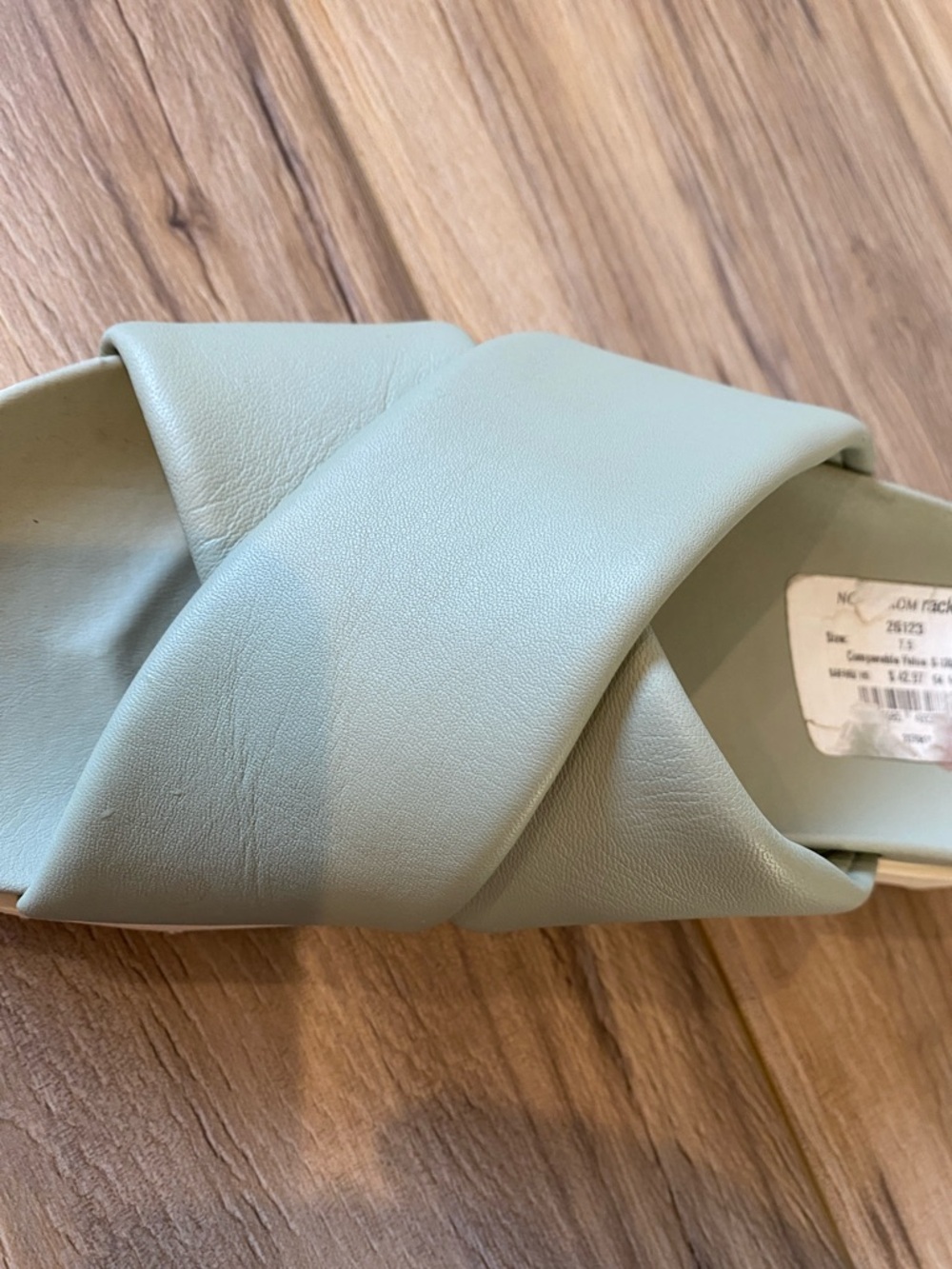 Sorel Crossband Slide Mules in Sage Green - Picture 4 of 7